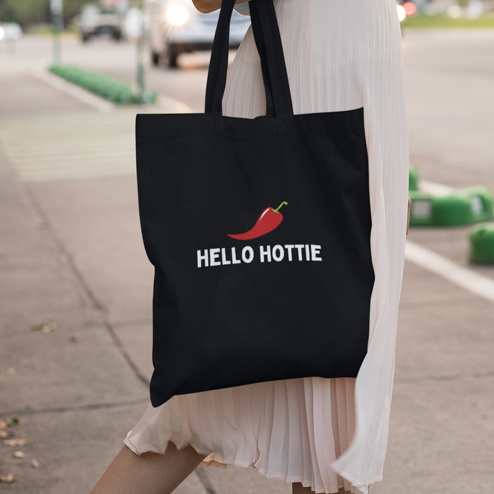 Hello Hottie Cotton Canvas Tote Bag