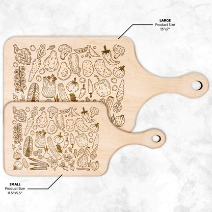 Organic Vegetables Maple Cutting Board