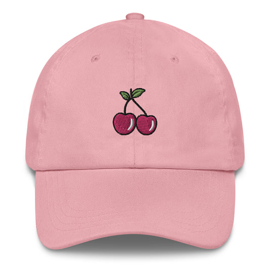 Cherries Embroidered Dad Hat