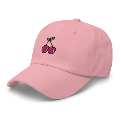 Cherries Embroidered Dad Hat