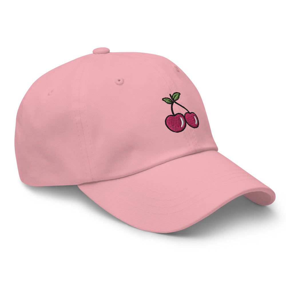 Cherries Embroidered Dad Hat