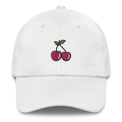 Cherries Embroidered Dad Hat