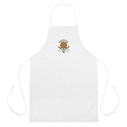 Hottie Happy Sunflower Embroidered Apron