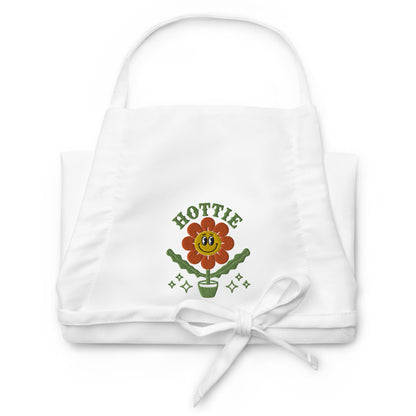 Hottie Happy Sunflower Embroidered Apron