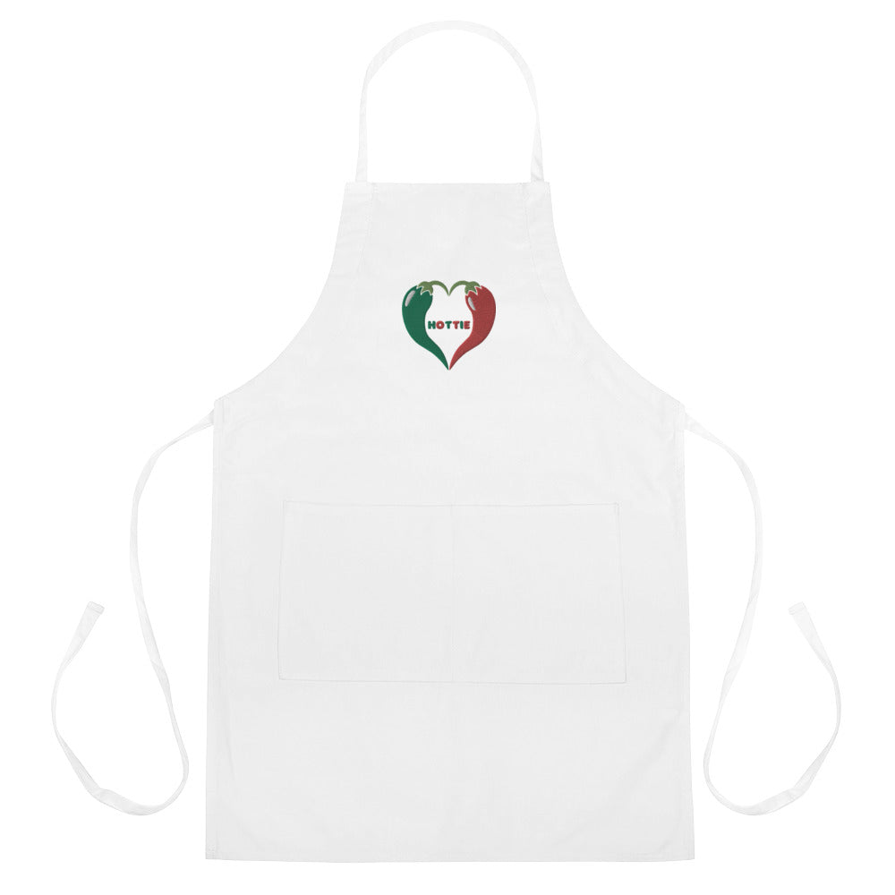 Hottie Peppers Embroidered Apron