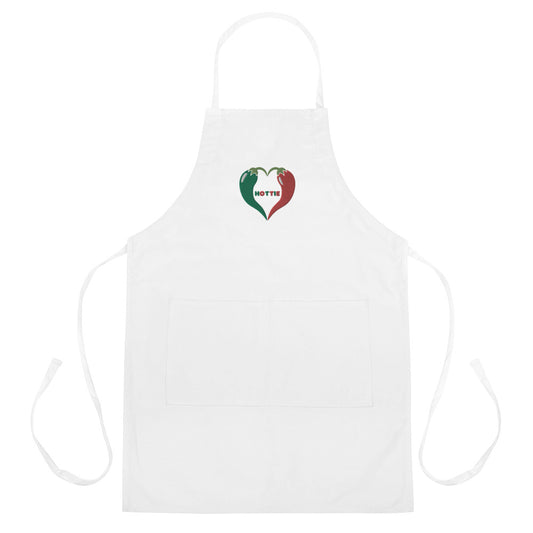 Hottie Peppers Embroidered Apron