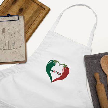 Hottie Peppers Embroidered Apron